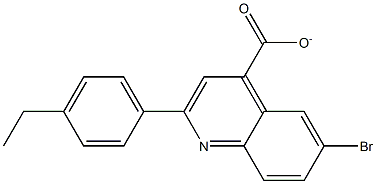 6-bromo-2-(4-ethylphenyl)quinoline-4-carboxylate Structure