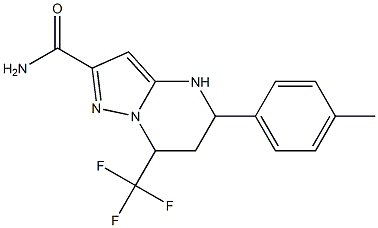 5-(4-methylphenyl)-7-(trifluoromethyl)-4,5,6,7-tetrahydropyrazolo[1,5-a]pyrimidine-2-carboxamide Structure