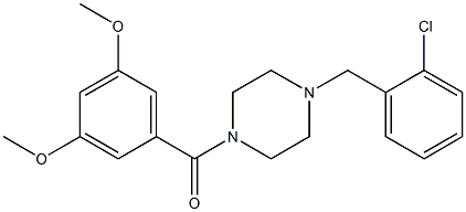 1-(2-chlorobenzyl)-4-(3,5-dimethoxybenzoyl)piperazine