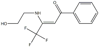 4,4,4-trifluoro-3-[(2-hydroxyethyl)amino]-1-phenyl-2-buten-1-one|