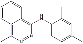 N-(2,4-dimethylphenyl)-4-methyl-1-phthalazinamine 化学構造式