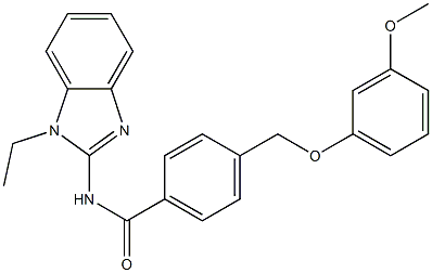 N-(1-ethyl-1H-benzimidazol-2-yl)-4-[(3-methoxyphenoxy)methyl]benzamide