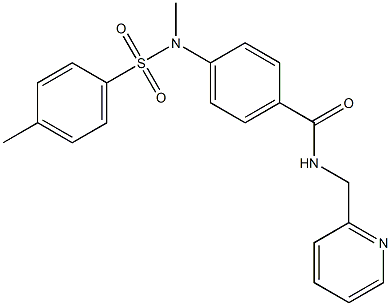 4-{methyl[(4-methylphenyl)sulfonyl]amino}-N-(2-pyridinylmethyl)benzamide Struktur