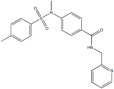 4-{methyl[(4-methylphenyl)sulfonyl]amino}-N-(2-pyridinylmethyl)benzamide|