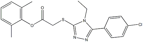 2,6-dimethylphenyl {[5-(4-chlorophenyl)-4-ethyl-4H-1,2,4-triazol-3-yl]sulfanyl}acetate