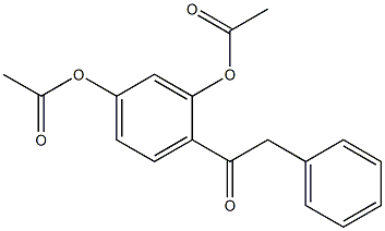 3-(acetyloxy)-4-(phenylacetyl)phenyl acetate Structure