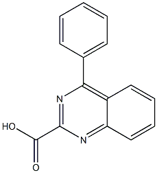 4-phenyl-2-quinazolinecarboxylic acid Struktur