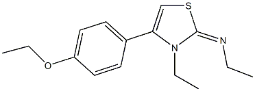 N-(4-(4-ethoxyphenyl)-3-ethyl-1,3-thiazol-2(3H)-ylidene)-N-ethylamine Structure