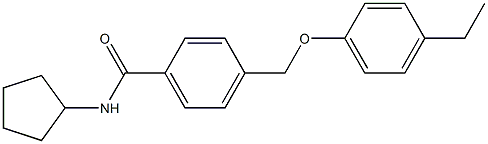 N-cyclopentyl-4-[(4-ethylphenoxy)methyl]benzamide Structure