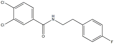 3,4-dichloro-N-[2-(4-fluorophenyl)ethyl]benzamide Structure