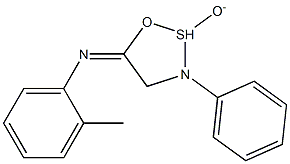 N-(2-methylphenyl)-N-(2-oxido-3-phenyl-1,2,3-oxathiazolidin-5-ylidene)amine Structure