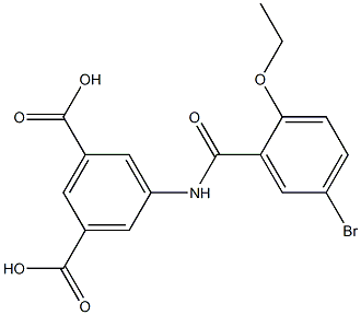 5-[(5-bromo-2-ethoxybenzoyl)amino]isophthalic acid