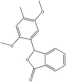 3-(2,5-dimethoxy-4-methylphenyl)-2-benzofuran-1(3H)-one 化学構造式