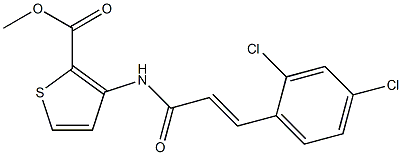 methyl 3-{[3-(2,4-dichlorophenyl)acryloyl]amino}-2-thiophenecarboxylate Structure