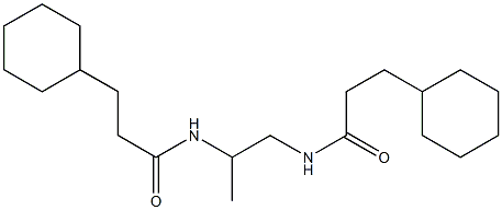 3-cyclohexyl-N-{2-[(3-cyclohexylpropanoyl)amino]-1-methylethyl}propanamide Structure