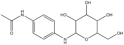 N-(4-{[3,4,5-trihydroxy-6-(hydroxymethyl)tetrahydro-2H-pyran-2-yl]amino}phenyl)acetamide Structure