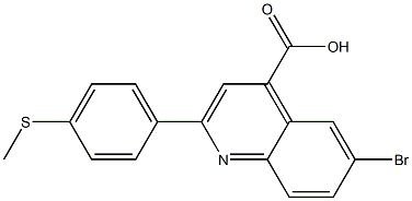 6-bromo-2-[4-(methylsulfanyl)phenyl]-4-quinolinecarboxylic acid