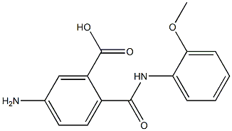 5-amino-2-[(2-methoxyanilino)carbonyl]benzoic acid,,结构式