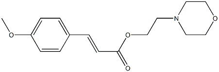 2-(4-morpholinyl)ethyl 3-(4-methoxyphenyl)acrylate 结构式