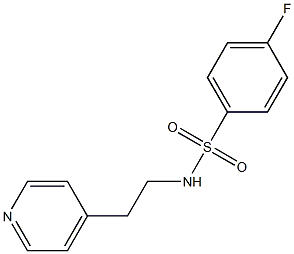 4-fluoro-N-[2-(4-pyridinyl)ethyl]benzenesulfonamide