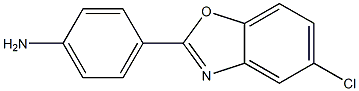 4-(5-chloro-1,3-benzoxazol-2-yl)phenylamine 化学構造式