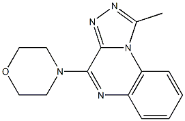 1-methyl-4-(4-morpholinyl)[1,2,4]triazolo[4,3-a]quinoxaline Struktur