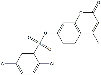 4-methyl-2-oxo-2H-chromen-7-yl 2,5-dichlorobenzenesulfonate Structure