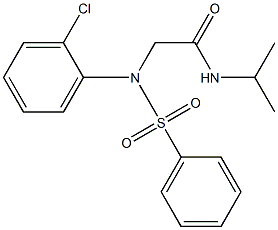 2-[2-chloro(phenylsulfonyl)anilino]-N-isopropylacetamide