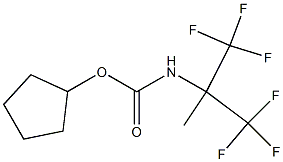 cyclopentyl 2,2,2-trifluoro-1-methyl-1-(trifluoromethyl)ethylcarbamate Structure