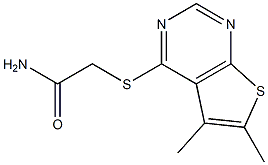 2-[(5,6-dimethylthieno[2,3-d]pyrimidin-4-yl)sulfanyl]acetamide