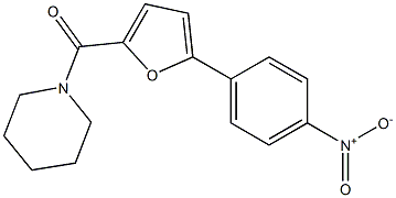 1-(5-{4-nitrophenyl}-2-furoyl)piperidine Structure