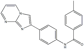 N-(4-imidazo[1,2-a]pyrimidin-2-ylphenyl)-4-methylbenzamide Structure
