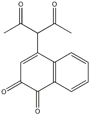 4-(1-acetyl-2-oxopropyl)-1,2-naphthalenedione 化学構造式