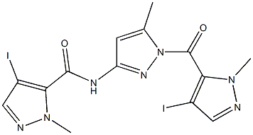 4-iodo-N-{1-[(4-iodo-1-methyl-1H-pyrazol-5-yl)carbonyl]-5-methyl-1H-pyrazol-3-yl}-1-methyl-1H-pyrazole-5-carboxamide