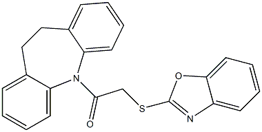  5-[(1,3-benzoxazol-2-ylsulfanyl)acetyl]-10,11-dihydro-5H-dibenzo[b,f]azepine