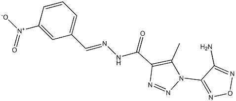 1-(4-amino-1,2,5-oxadiazol-3-yl)-N'-{3-nitrobenzylidene}-5-methyl-1H-1,2,3-triazole-4-carbohydrazide