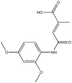 4-(2,4-dimethoxyanilino)-2-methyl-4-oxo-2-butenoic acid,,结构式