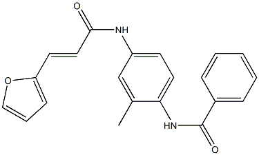 N-(4-{[3-(2-furyl)acryloyl]amino}-2-methylphenyl)benzamide Struktur