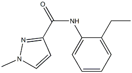 N-(2-ethylphenyl)-1-methyl-1H-pyrazole-3-carboxamide 结构式