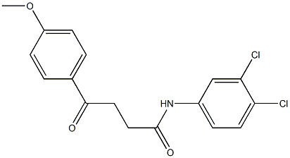N-(3,4-dichlorophenyl)-4-(4-methoxyphenyl)-4-oxobutanamide Struktur