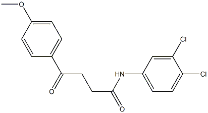 N-(3,4-dichlorophenyl)-4-(4-methoxyphenyl)-4-oxobutanamide Structure