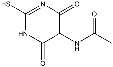 N-(4,6-dioxo-2-sulfanyl-1,4,5,6-tetrahydro-5-pyrimidinyl)acetamide Structure