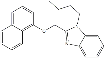 1-butyl-2-[(1-naphthyloxy)methyl]-1H-benzimidazole Struktur