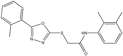N-(2,3-dimethylphenyl)-2-{[5-(2-methylphenyl)-1,3,4-oxadiazol-2-yl]sulfanyl}acetamide