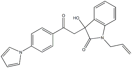 1-allyl-3-hydroxy-3-{2-oxo-2-[4-(1H-pyrrol-1-yl)phenyl]ethyl}-1,3-dihydro-2H-indol-2-one