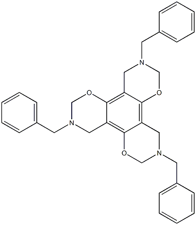  3,7,11-tribenzyl-3,4,7,8,11,12-hexahydro-2H,6H,10H-di[1,3]oxazino[6,5-f:6,5-h][1,3]benzoxazine