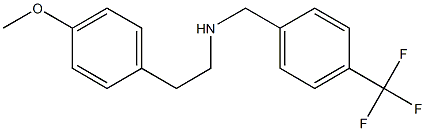2-[4-(methyloxy)phenyl]-N-{[4-(trifluoromethyl)phenyl]methyl}ethanamine 结构式