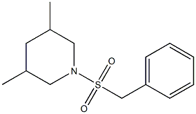 1-(benzylsulfonyl)-3,5-dimethylpiperidine Structure