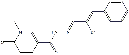 N'-(2-bromo-3-phenyl-2-propenylidene)-1-methyl-6-oxo-1,6-dihydro-3-pyridinecarbohydrazide