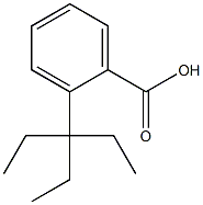 2-(1,1-diethylpropyl)benzoic acid 化学構造式